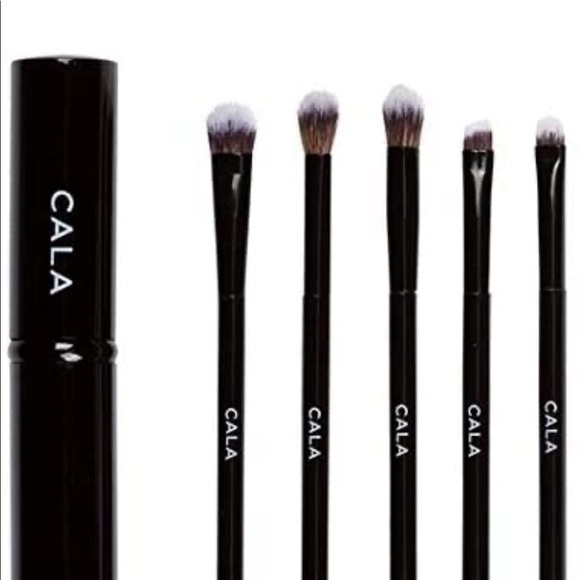 CALA 5 PIECE EYE BRUSH SET WITH CASE! 3 COLORS! - Picture 3 of 3